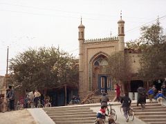 23 Kashgar Old City Street Scene 1993 Old Mosque